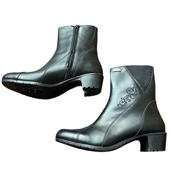 IXS LEA II Leather Motorcycle Riding Boots Waterproof soltoTEX Black NWT size 9 - Picture 2 of 13